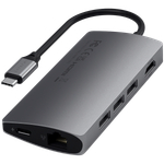 SATECHI Type-C Multi-Port Adapter 4K with Ethernet V2 Space Gray