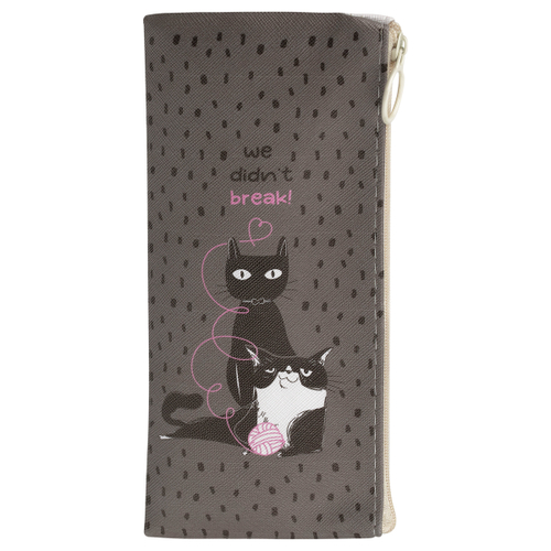Пенал мягкий 200*100 MESHU "Cats", искусственная кожа