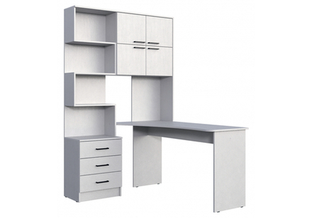 Компьютерный стол Woodville Эльброни правый белый