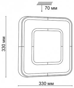Накладной светильник Sonex Arti 3047/CL