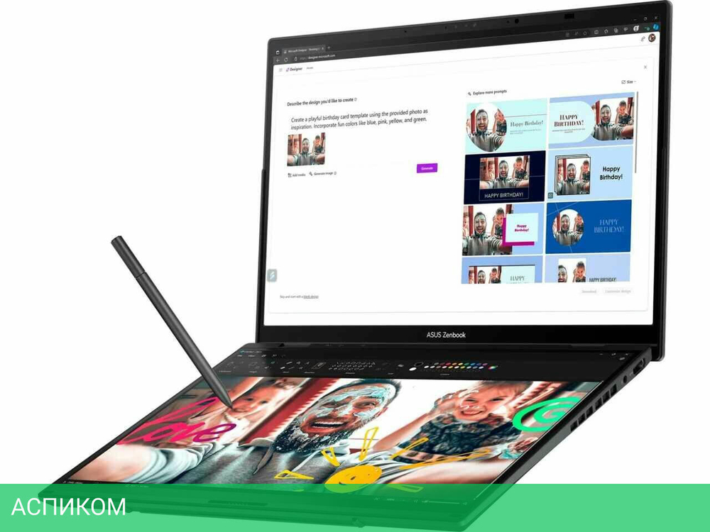 Рабочая станция Asus Zenbook 14 Duo OLED UX8406MA-QL437W (90NB12U1-M00RM0)