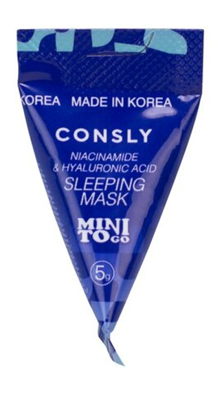 Маска для лица ночная с ниацинамидом CONSLY Mini To Go Niacinamide Sleeping Mask 5 гр