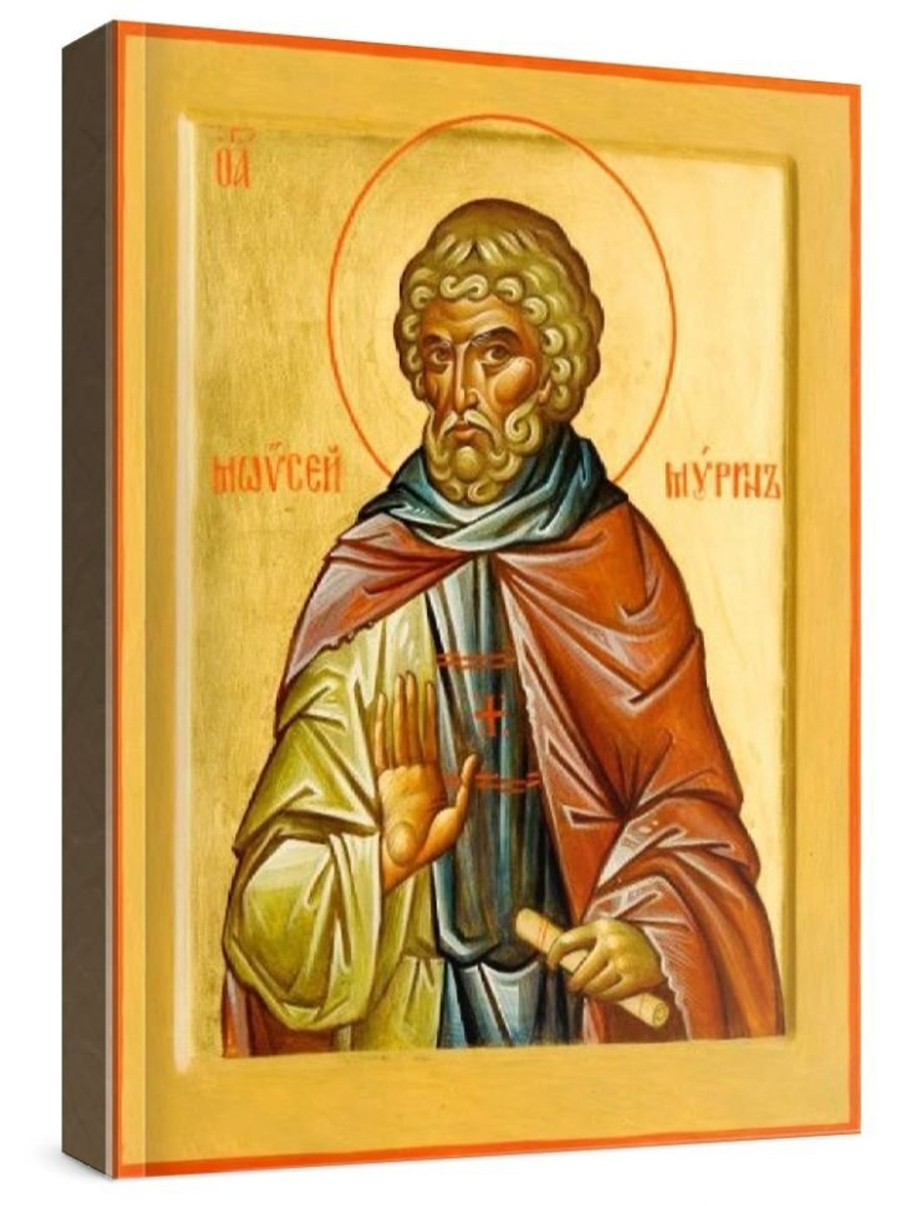 Моисей Мурин (рукописная икона)