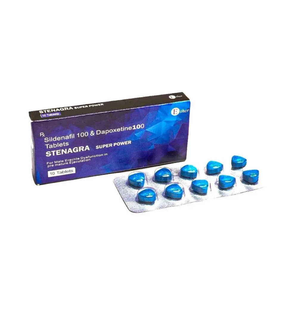 Мужской препарат STENAGRA (Sildenafil & Dapoxetine) 1шт.