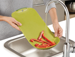 Доска разделочная Chop & Drain зеленая, Joseph Joseph