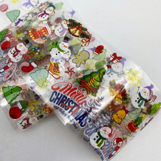 Фольга для дизайна новогодняя №13