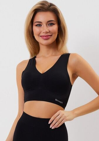 Набор из 3 бесшовных бюстгальтеров-топов (Размер: XL) (Цвет: разноцветный)