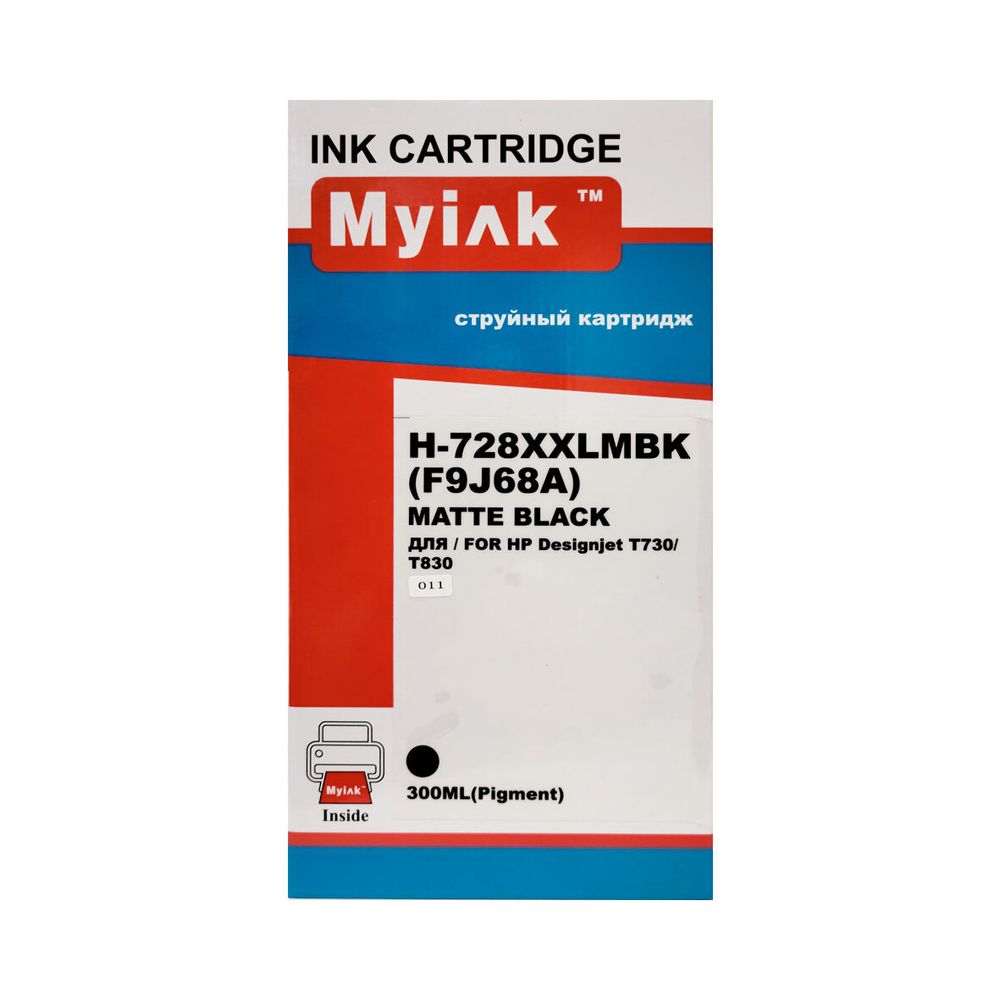 Картридж для (728XXL) HP Designjet T730/T780 F9J68A Matte Black Pigment MyInk