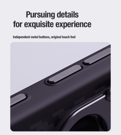 Чехол от Nillkin из арамидного карбона (кевлар) для Samsung Galaxy S24 Ultra, серия CarboProp Case (Camera-visible Version)