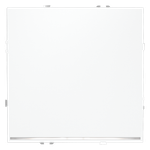 Выключатель встраиваемый VOLTUM S70 одноклавишный с подсветкой 10А, (белый матовый)