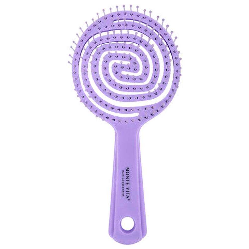 Расческа для волос массажная 17,5х8 см, цвета АССОРТИ, MONTE VITA (МОНТЕ ВИТА), 457423