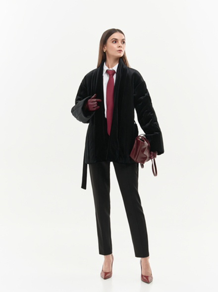 Утепленное кимоно (черный)