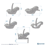 Детская коляска Maxi-Cosi Leona² Oria 3 в 1 с автокреслом CabrioFix Essential graphite 1204204110 Twillic Graphite/1507672111 Essential Black