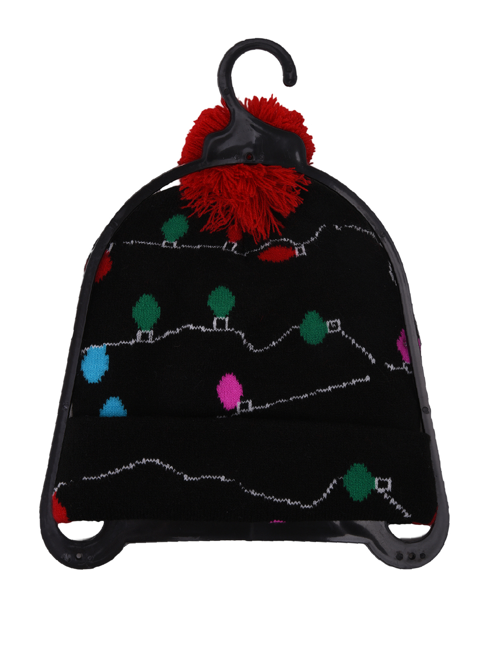 Шапка новогодняя со светодиодными лампочками