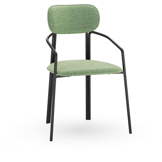 Стул Ror, Round, зеленая рогожка