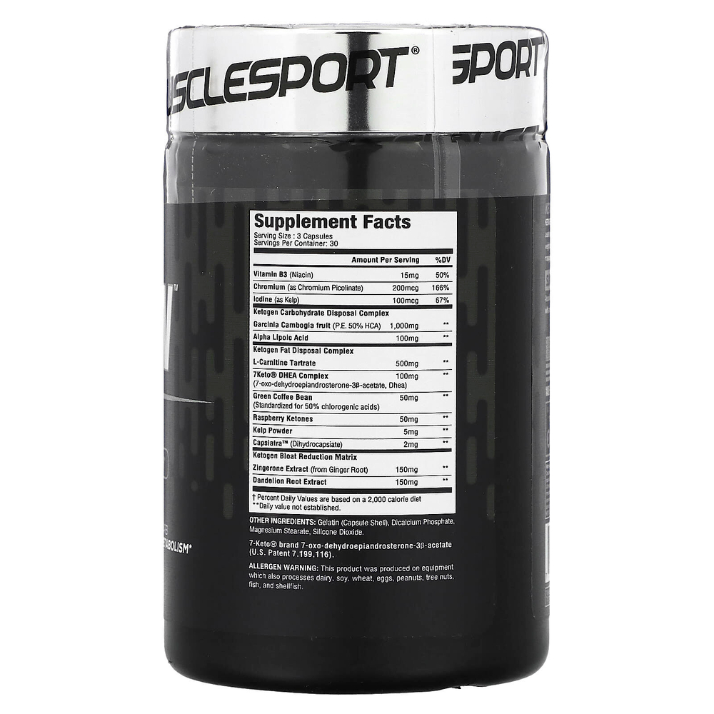 MuscleSport, Black Series, кетоген`` 90 капсул