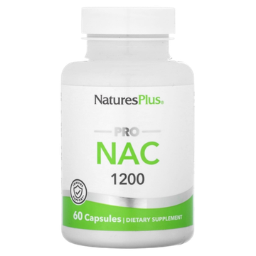 Natures Plus pro NAC 1200 mg 60 caps , N-Ацетил-L-Цистеин