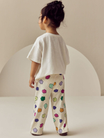 Легинсы широкие для девочки Next E51-419, Молочный