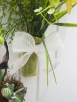 Панно "Птички" с искусственными цветами 36*28 см