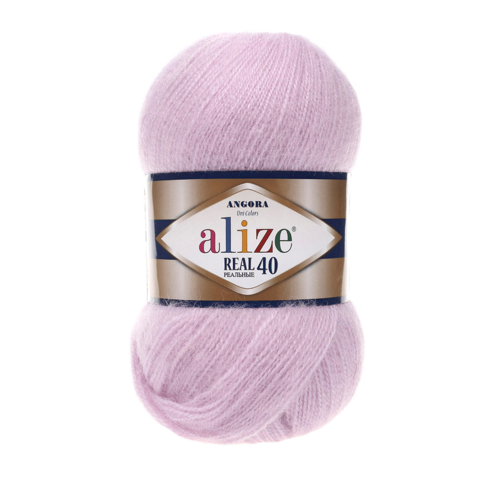 Пряжа Аlize Angora Real 40 (Ангора Реал 40), 1 моток, 100 гр, 480м.