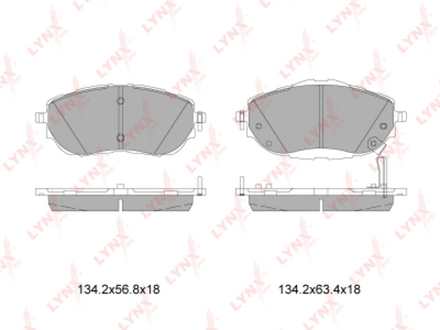 Тормозные колодки LYNX BD-7605