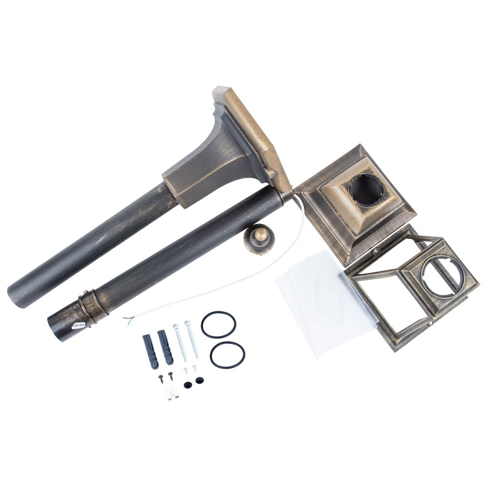 UUL-A01T 60W-E27 IP44 BRONZE Светильник уличный. под лампу Е27. Архитектурный напольный. Цвет корпуса бронзовый. TM Uniel