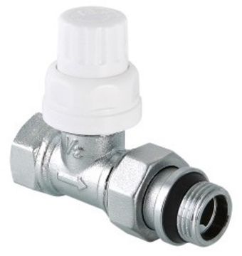 Клапан термостатический Valtec 1/2" прямой с доп. уплотнением арт. VT.032.NR.04 для радиаторов