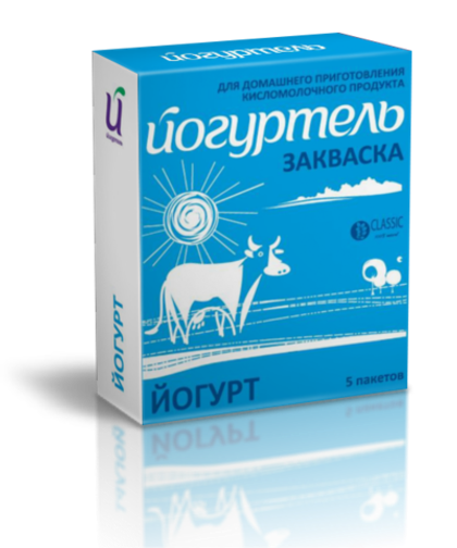 Закваска для йогурта Йогуртель 0,5 г. на 1-3 литра