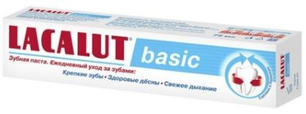 Lacalut З/п Бейсик Свежее дыхание 75мл 6*24