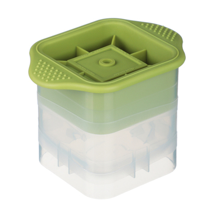 VETTA Форма для льда 10,5х7,5х8см "Кубик", пластик, силикон, 3 цвета