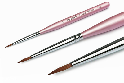 Кисть для дизайна RuNail №3 Арт.0201 Finest Kolinsky AKR