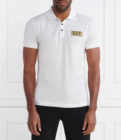 Поло EA7 - белый(3DPF02 PJ5AZ)