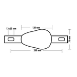 Анод магниевый, 120х78 мм с крепежной пластиной (10270013)