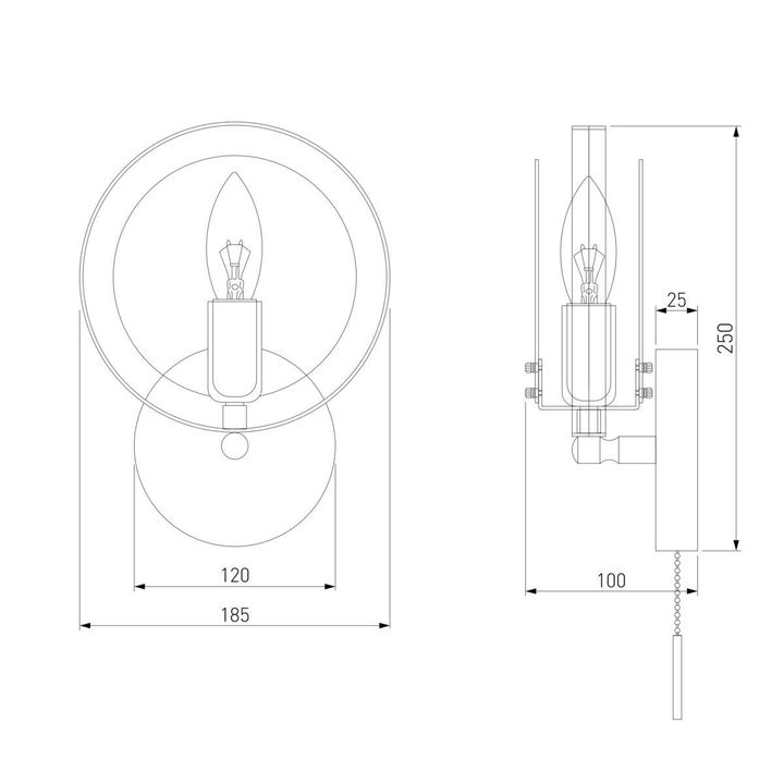 Бра Eurosvet Gallo 70121/1 черный