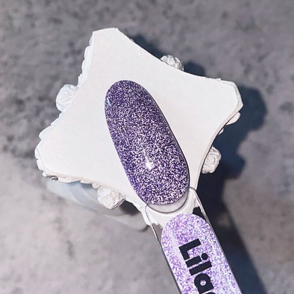 Patrisa Nail, Гель-лак светоотражающий Lilac Flash сиреневый 8 мл - Фото 2