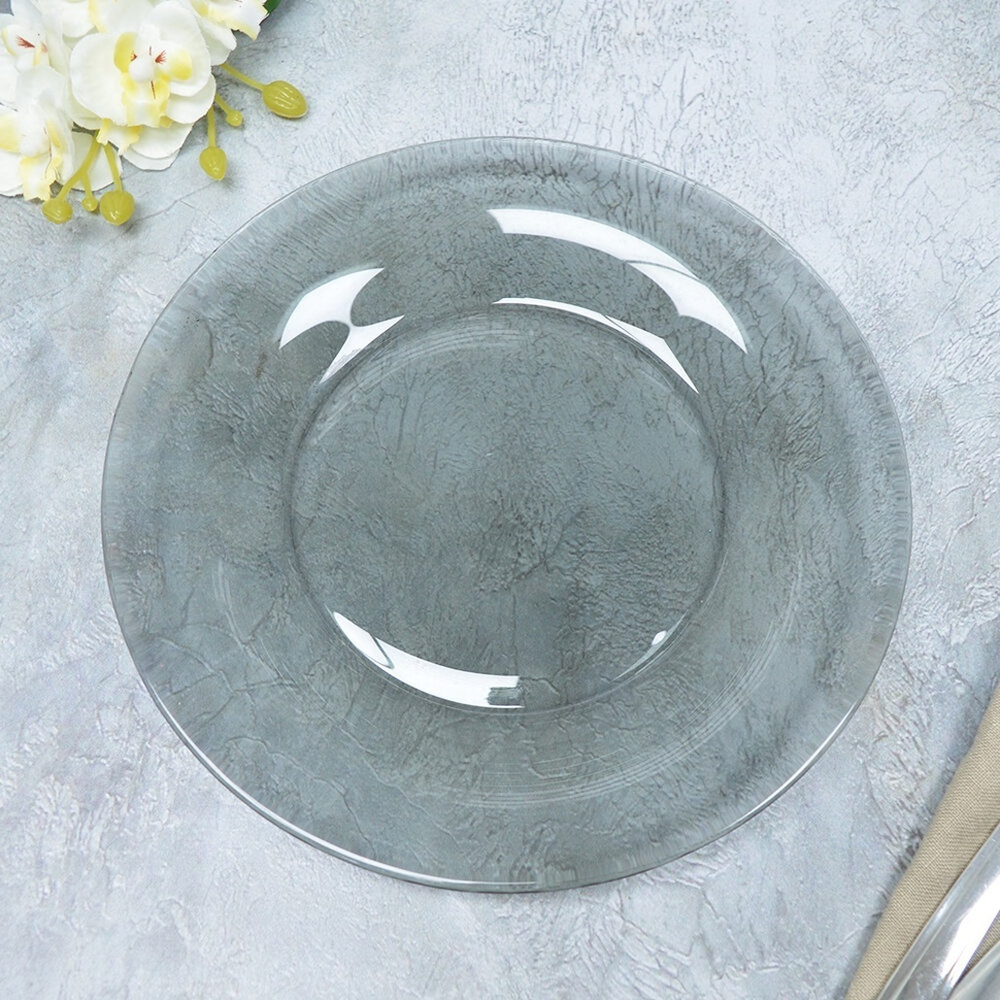 Тарелка десертная 19,6см "Симпатия" графит