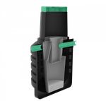 Септик переливной Мультпласт Термит Профи+ 1.2 S 1200 л. вертикальный / 400 л. в сутки / 2 чел. / самотечный сброс (1100x1100x1830см;68кг;черный) - арт.555452.3