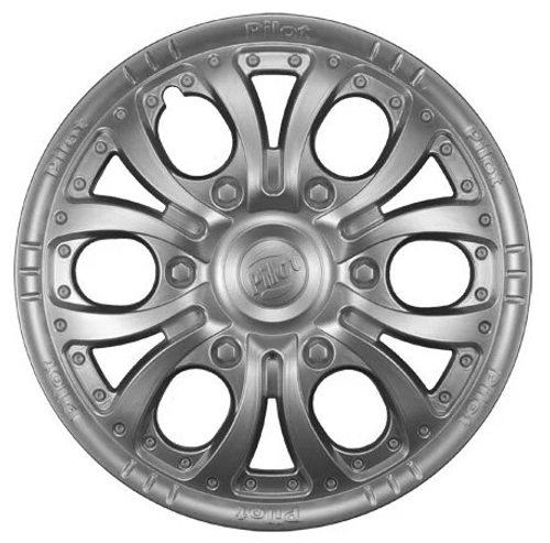 Колпак колеса R14 Пилот серебристый (в мешке 4 упак) (LION)