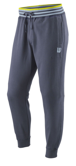 Мужские теннисные штаны Wilson Script Eco Cotton Jogger - серый