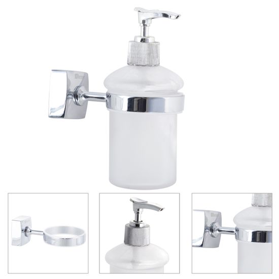 Дозатор для жидкого мыла Besser BS 8812 стеклянный на стальном креплении