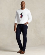 Лонгслив Ralph Lauren «Пони», бел.