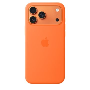 Apple Silicone Case with MagSafe iPhone 17 Pro Max Orange