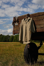 Рубашка "Linen" оливковая