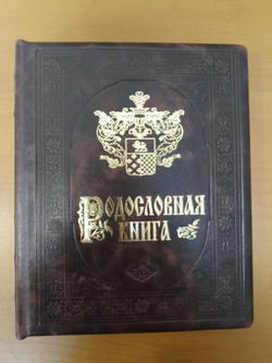 Подарочная родословная книга "Рыцарская", натуральная кожа