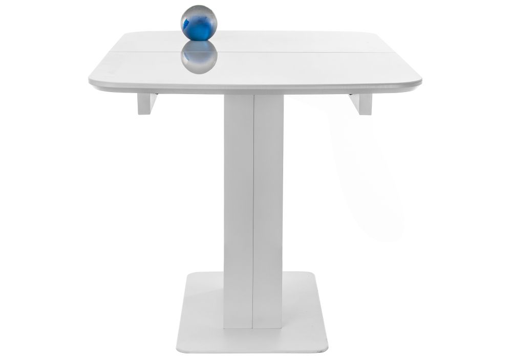 Стол на тумбе Кейтлин 120(160)х80х76 белый / белый