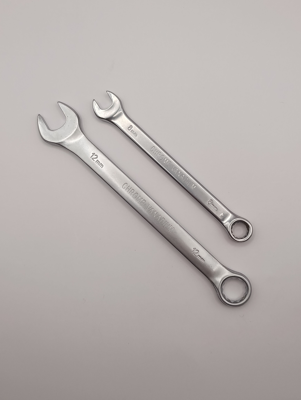 Ключ комбинированный 8мм - 12мм, комплект из двух штук (8мм - 12мм)