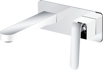 26044-F Смеситель вст. для раковины (бел.+хром) "GANZER"  (8/1шт)