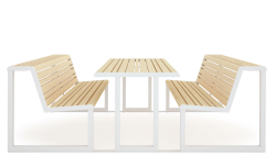 Table + Integrated Benches .h24