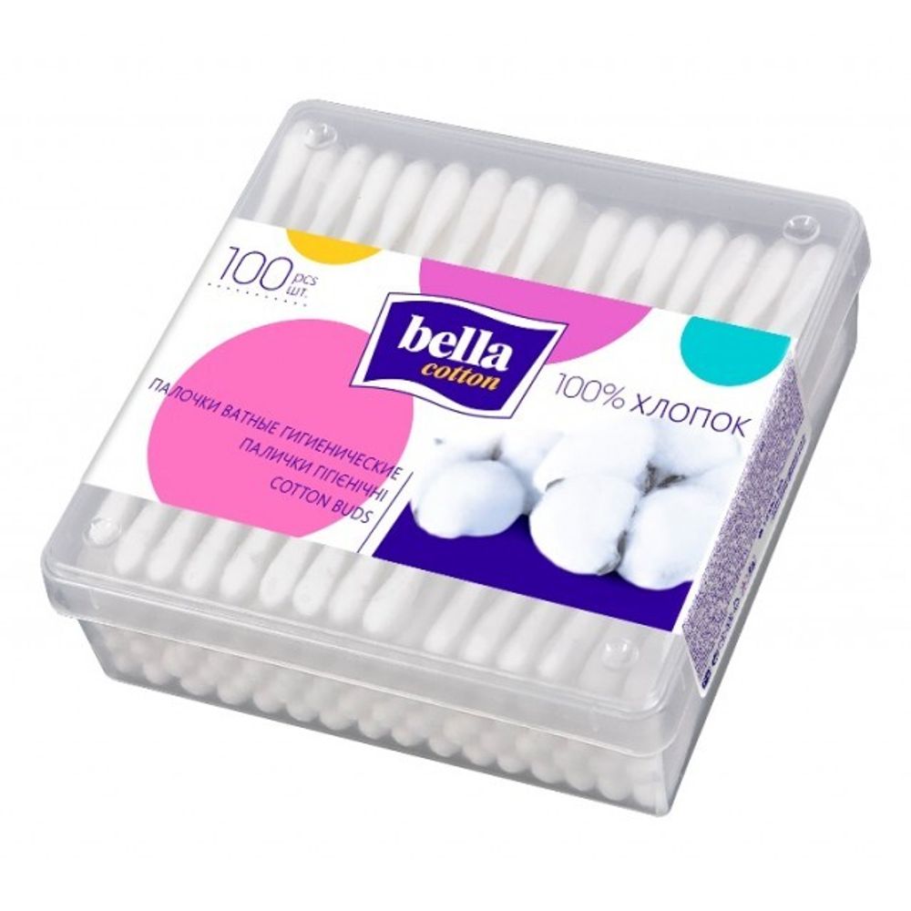 Ватные палочки Bella Cotton Квадрат