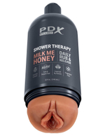 Мастурбатор-вагина цвета карамели Shower Therapy Milk Me Honey